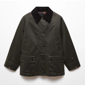 Mango Waxed Effect Short Parka